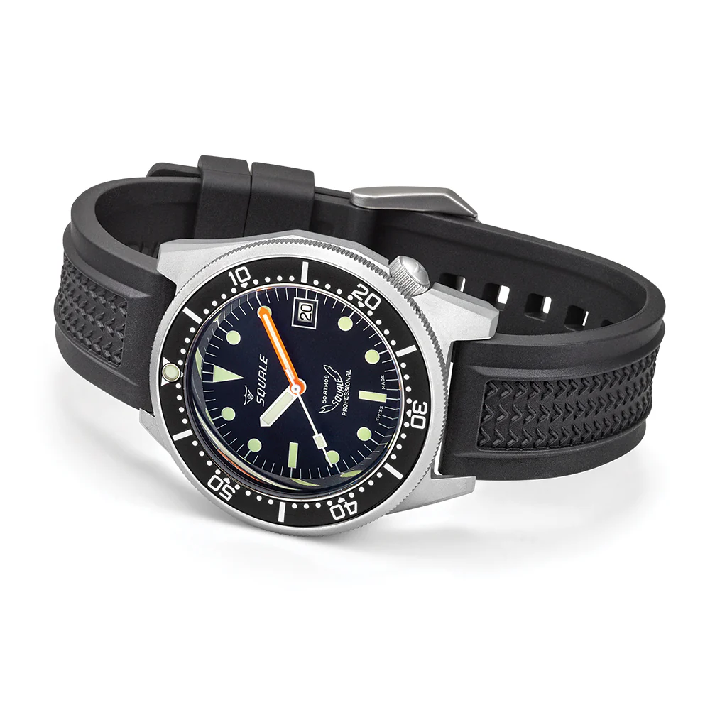 1521 Black Blasted 42mm - Black on Rubber Strap - Image 2