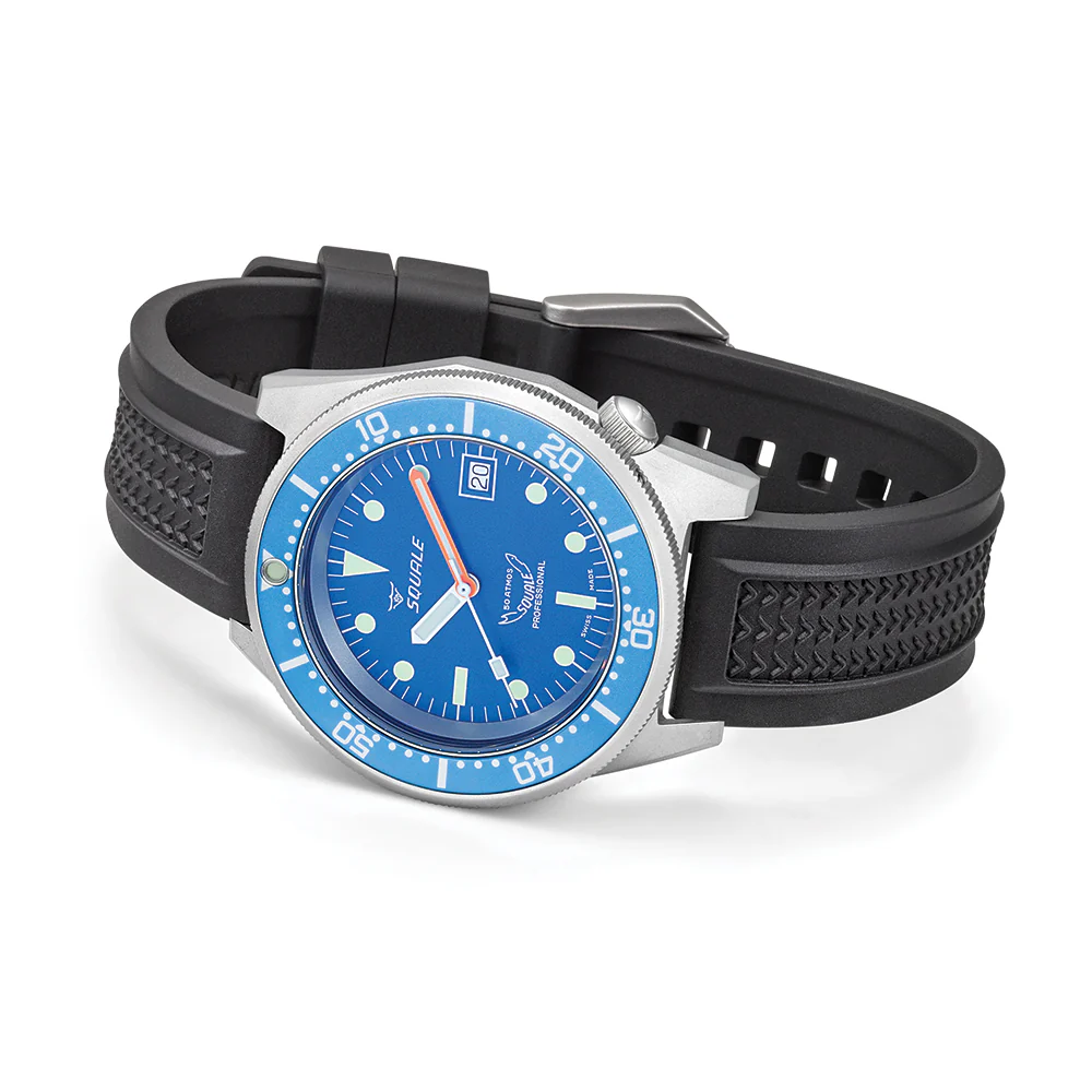 1521 Blue Blasted 42mm - Blue on Rubber Strap - Image 2