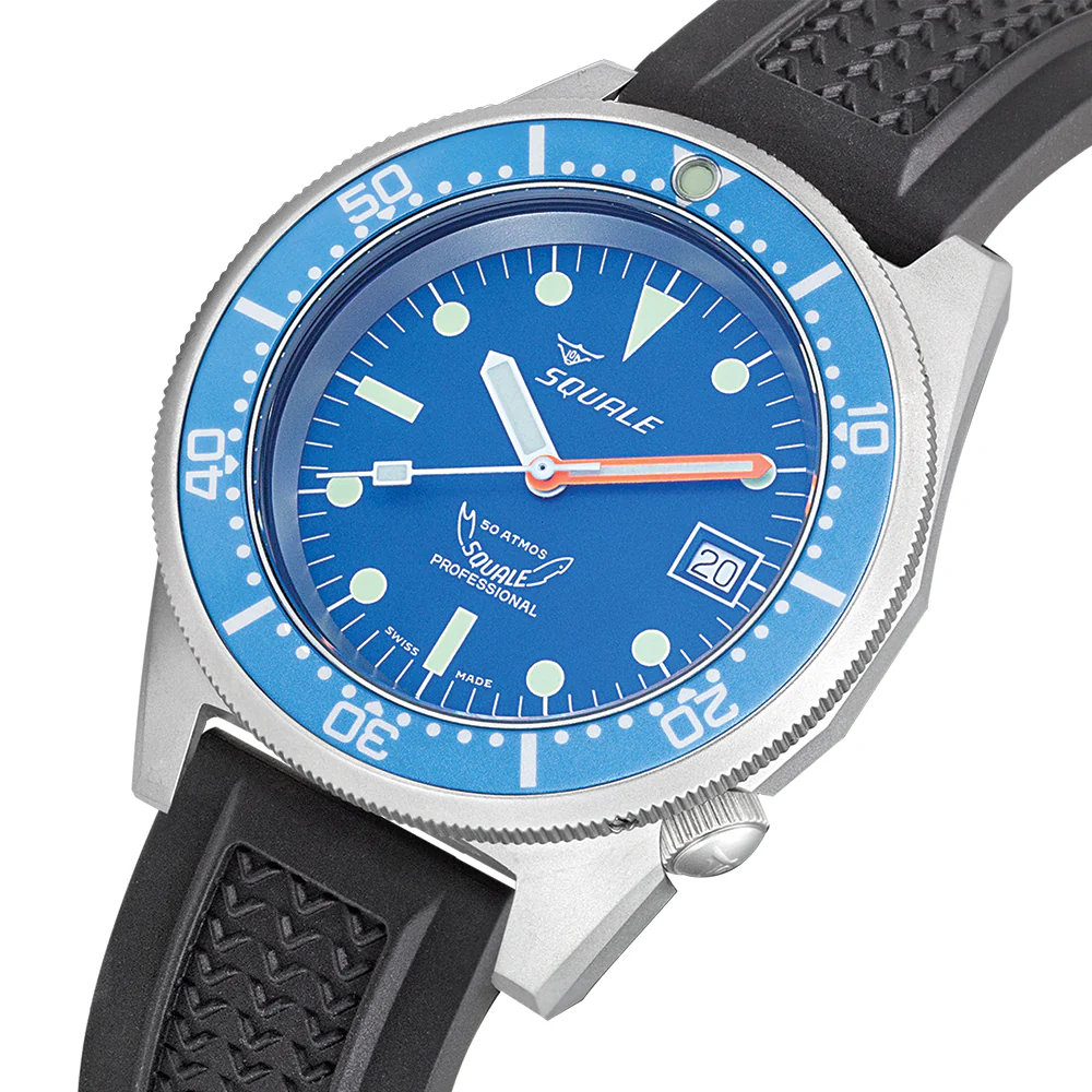 1521 Blue Blasted 42mm - Blue on Rubber Strap - Image 3