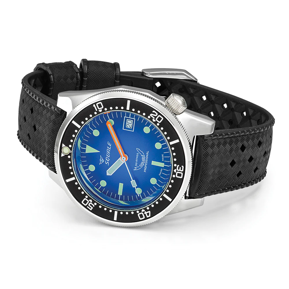 1521 Blue Ray 42mm - Blue on Rubber Strap - Image 2