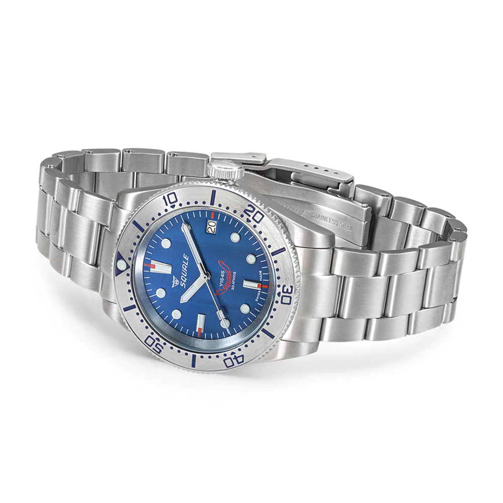 1545 Steel 40mm - Blue on Bracelet - Image 2