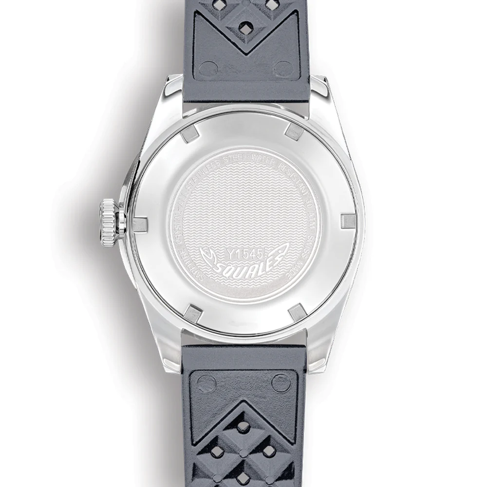 1545 Steel 40mm - Grey on Rubber Strap - Image 4