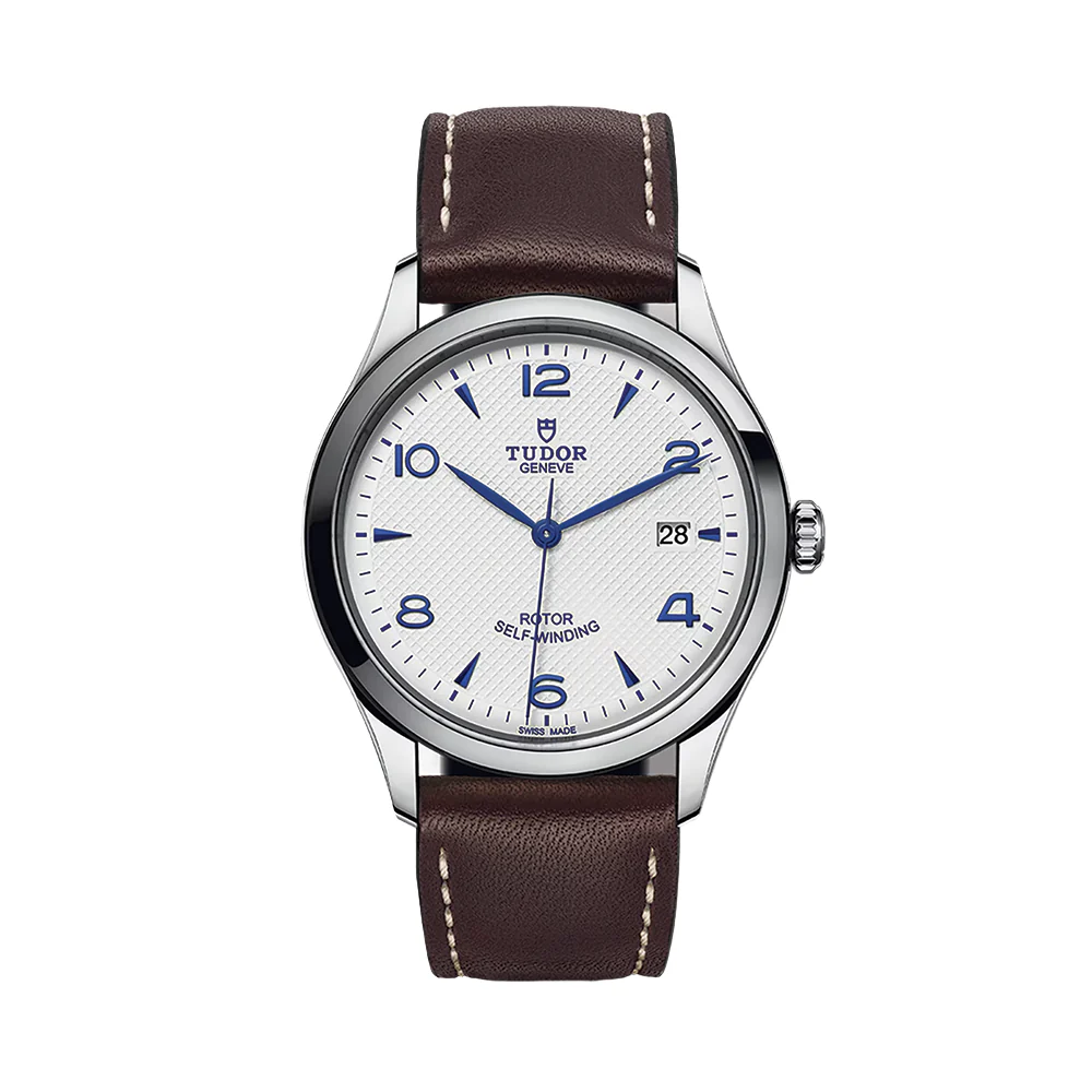1926 39mm - Opaline on Leather Strap