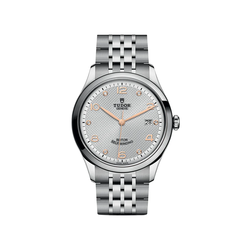 1926 39mm - Silver, Diamond-Set on Bracelet