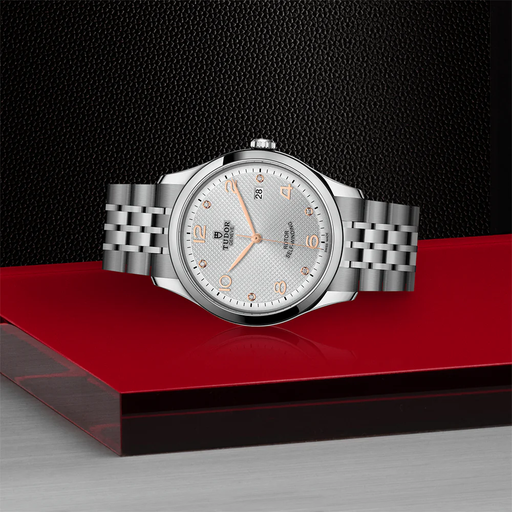 1926 41mm - Silver, Diamond-Set on Bracelet - Image 3