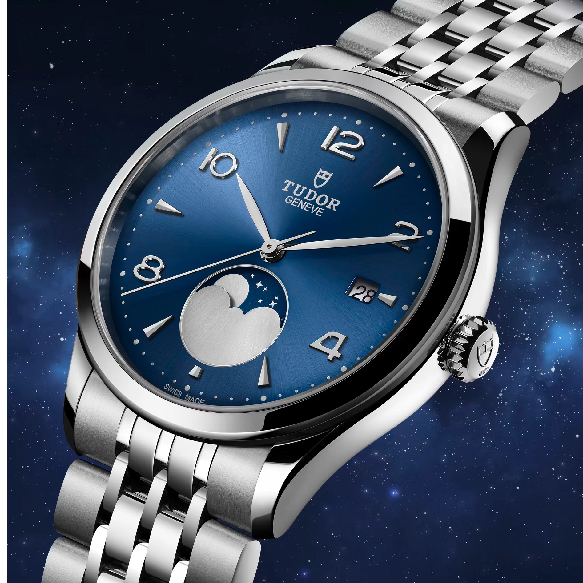 1926 Luna 39mm - Blue on Bracelet - Image 3