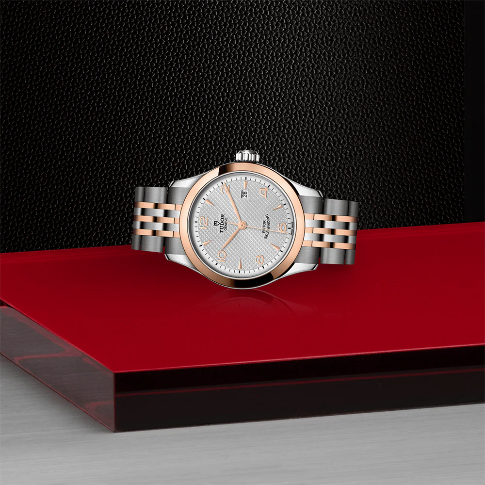 1926 Rose Gold Two-Tone 28mm - Silver on Bracelet - Image 3