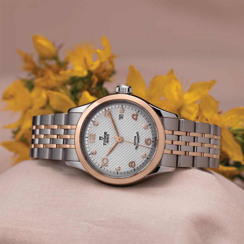 1926 Rose Gold Two-Tone 28mm - Silver, Diamond-Set on Bracelet - Image 4