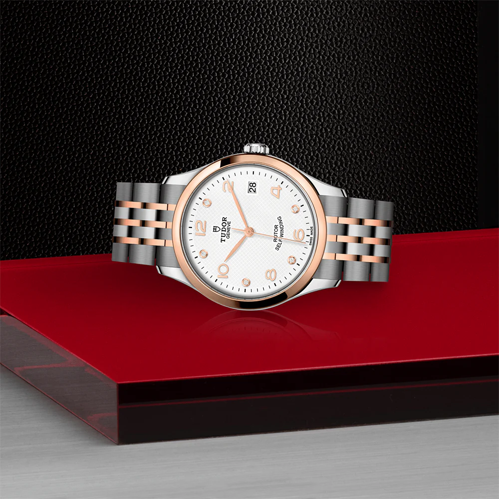 1926 Rose Gold Two-Tone 36mm - White, Diamond-Set on Bracelet - Image 3