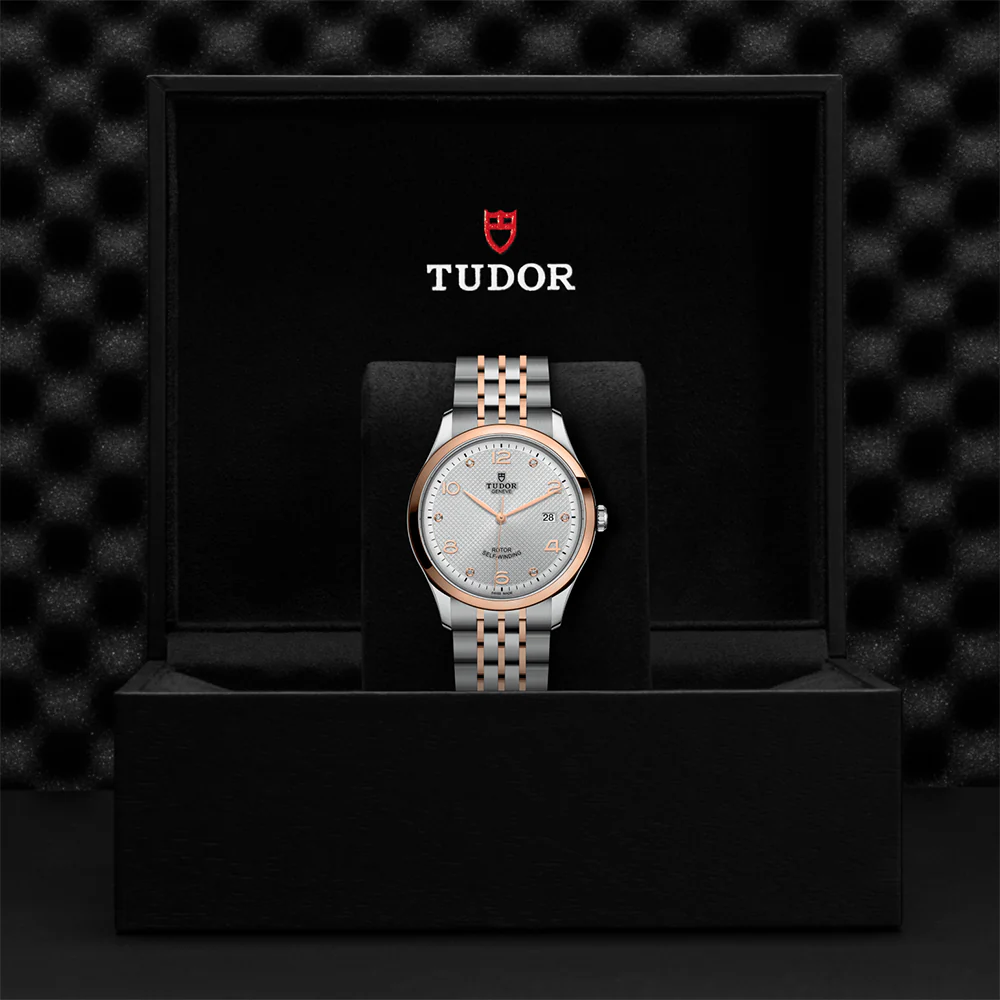 1926 Rose Gold Two-Tone 41mm - Silver, Diamond-Set on Bracelet - Image 5