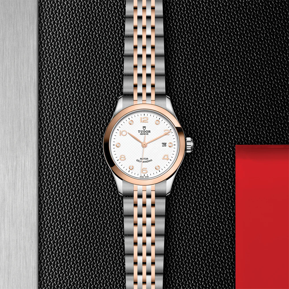 1926 Rose Gold Two-Tone 28mm - White, Diamond-Set on Bracelet - Image 2
