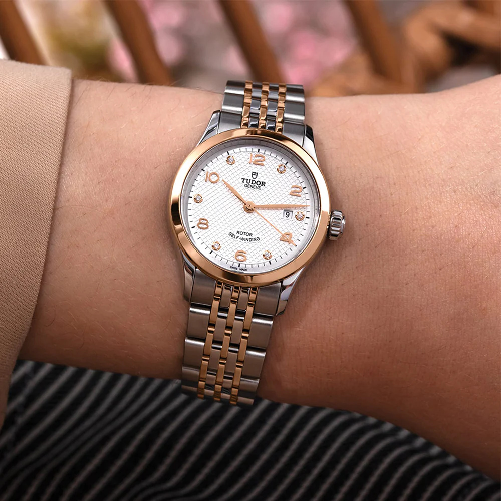 1926 Rose Gold Two-Tone 28mm - White, Diamond-Set on Bracelet - Image 3