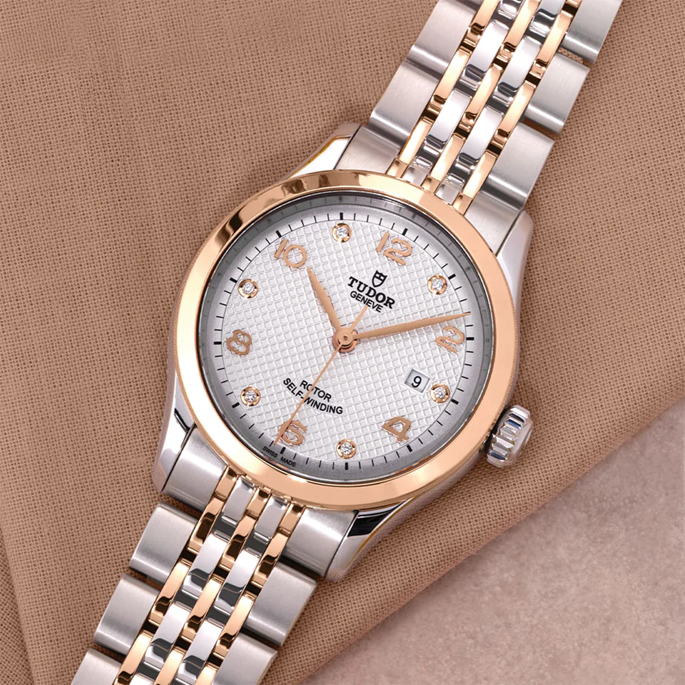 1926 Rose Gold Two-Tone 28mm - White, Diamond-Set on Bracelet - Image 4