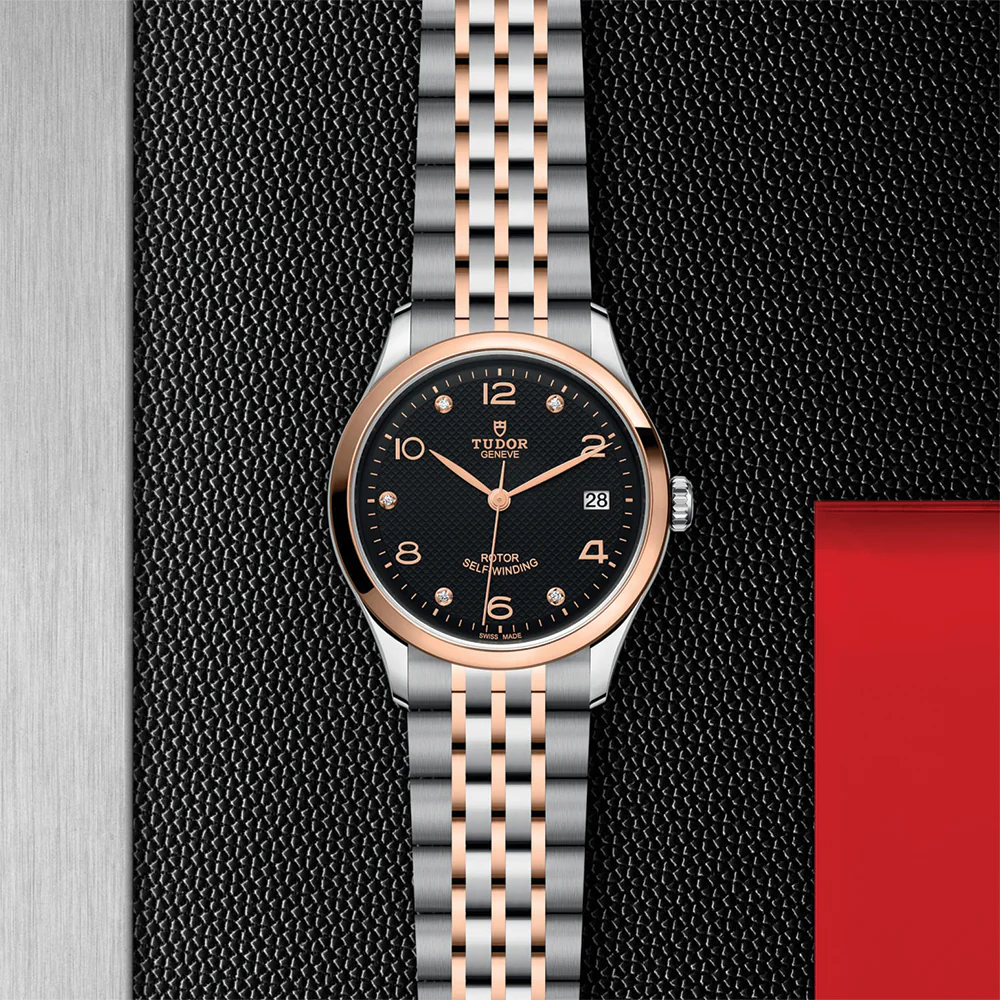 1926 Two-Tone 36mm - Black, Diamond-set on Bracelet - Image 2