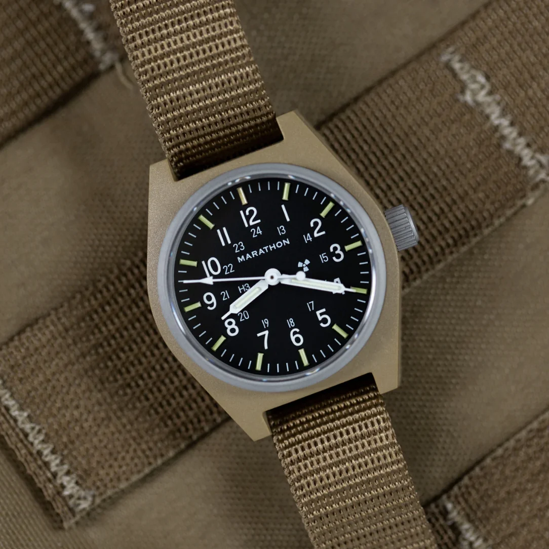 GPM Type II Field Desert Tan 34mm - Black on Nylon Strap - Image 2