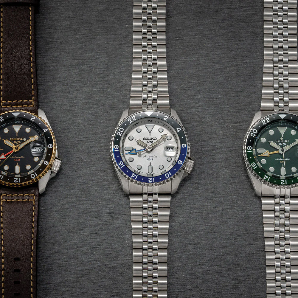 SSK033 5 Sports SKX GMT 42.5mm - White on Bracelet - Image 8