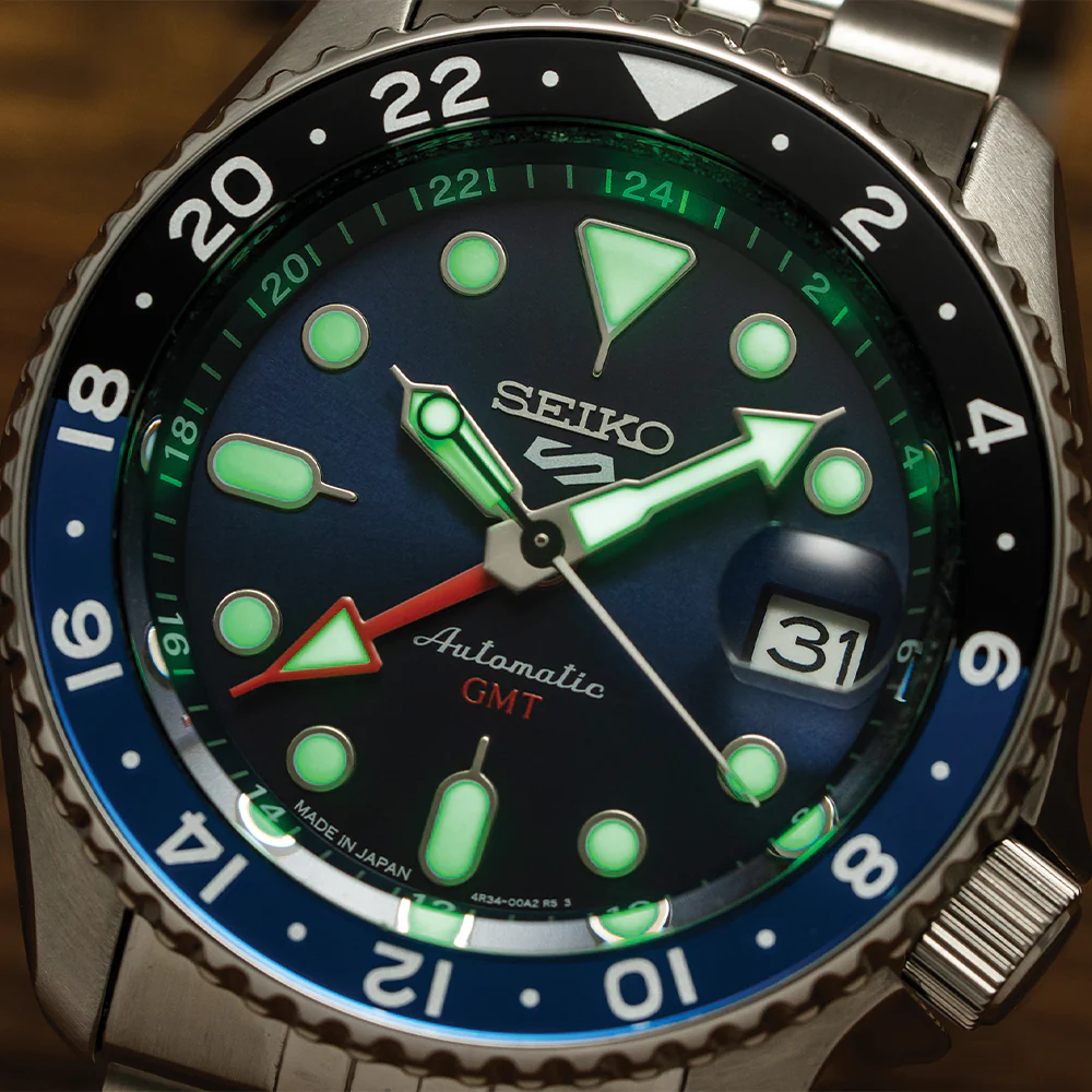 SSK003 5 Sports SKX GMT 42.5mm - Blue on Bracelet - Image 6