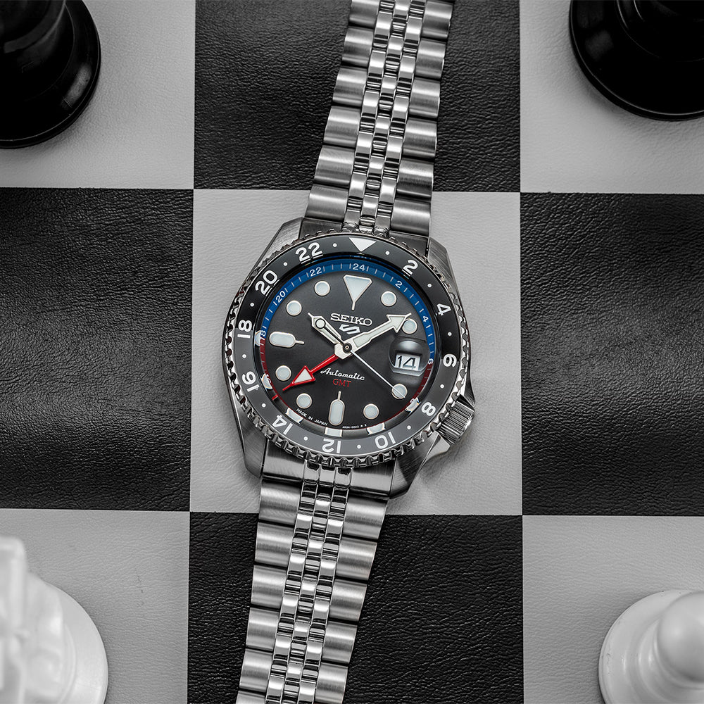 SSK019 5 Sports GMT 42.5mm - Black on Bracelet - Image 2