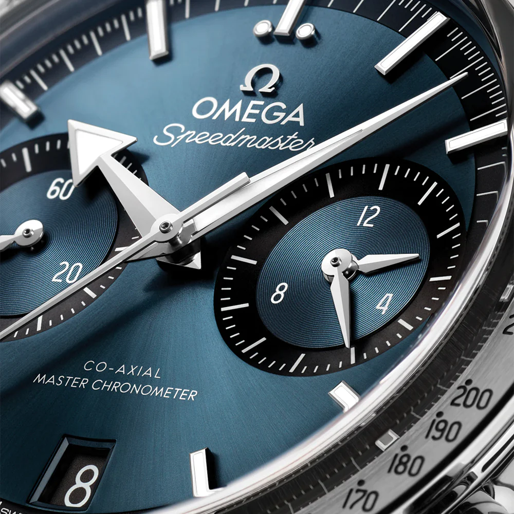 Speedmaster '57 40.5mm - Blue on Leather Strap - Image 2