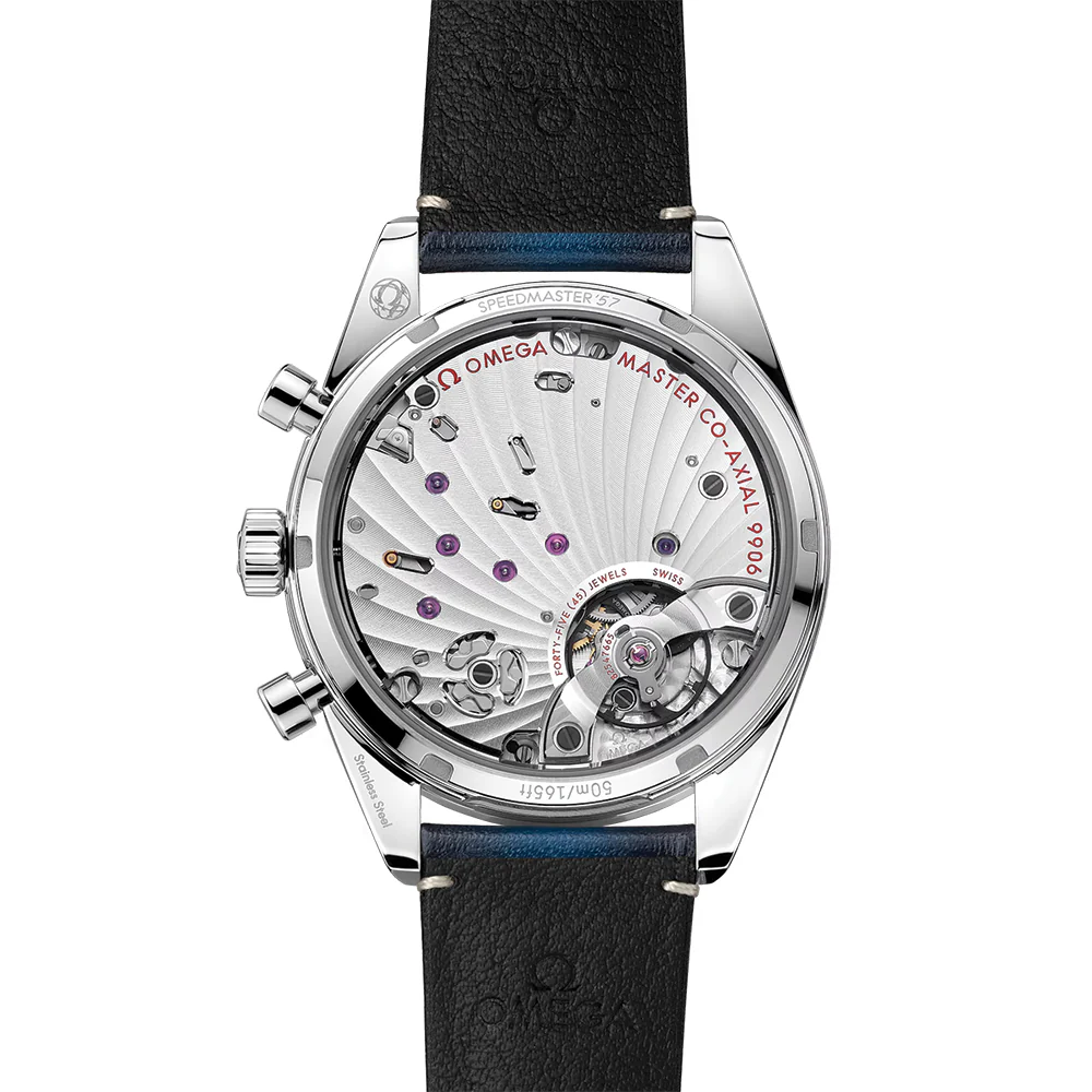 Speedmaster '57 40.5mm - Blue on Leather Strap - Image 3