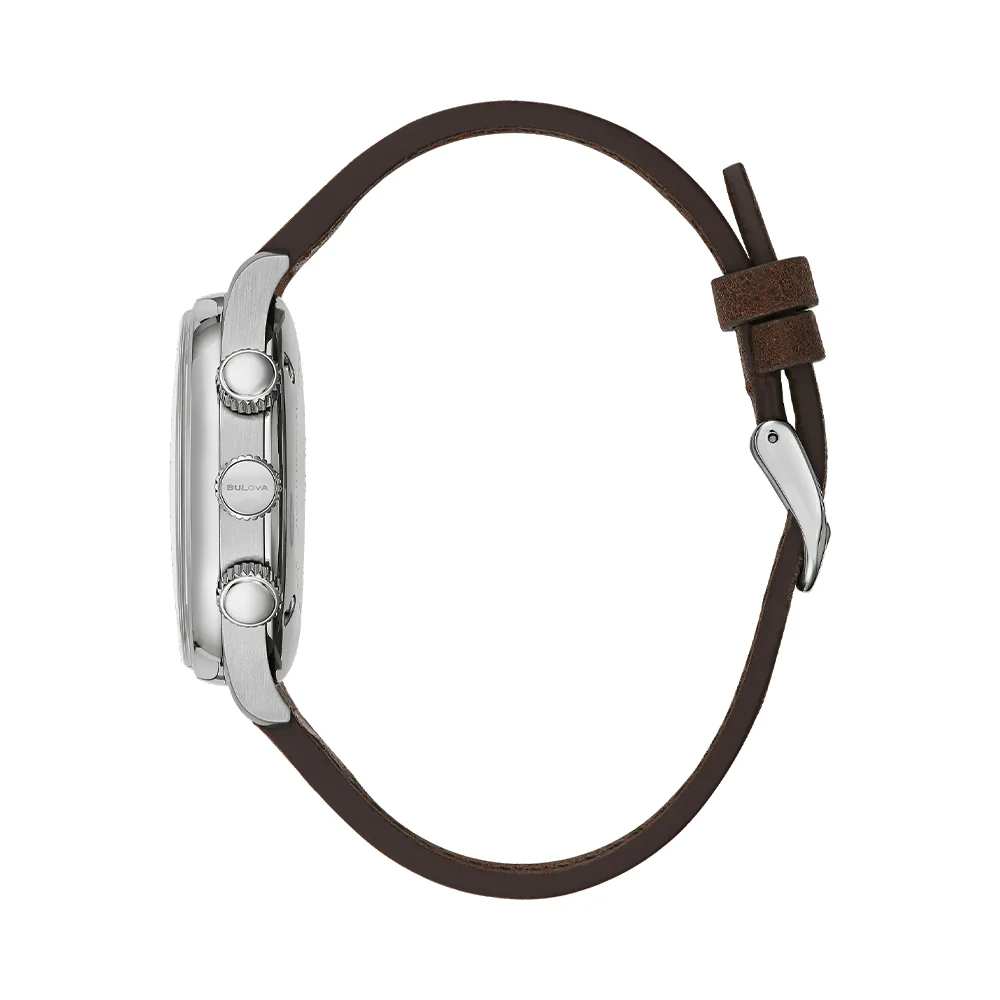 A-15 Pilot Military 42mm - Black on Leather Strap - Image 4