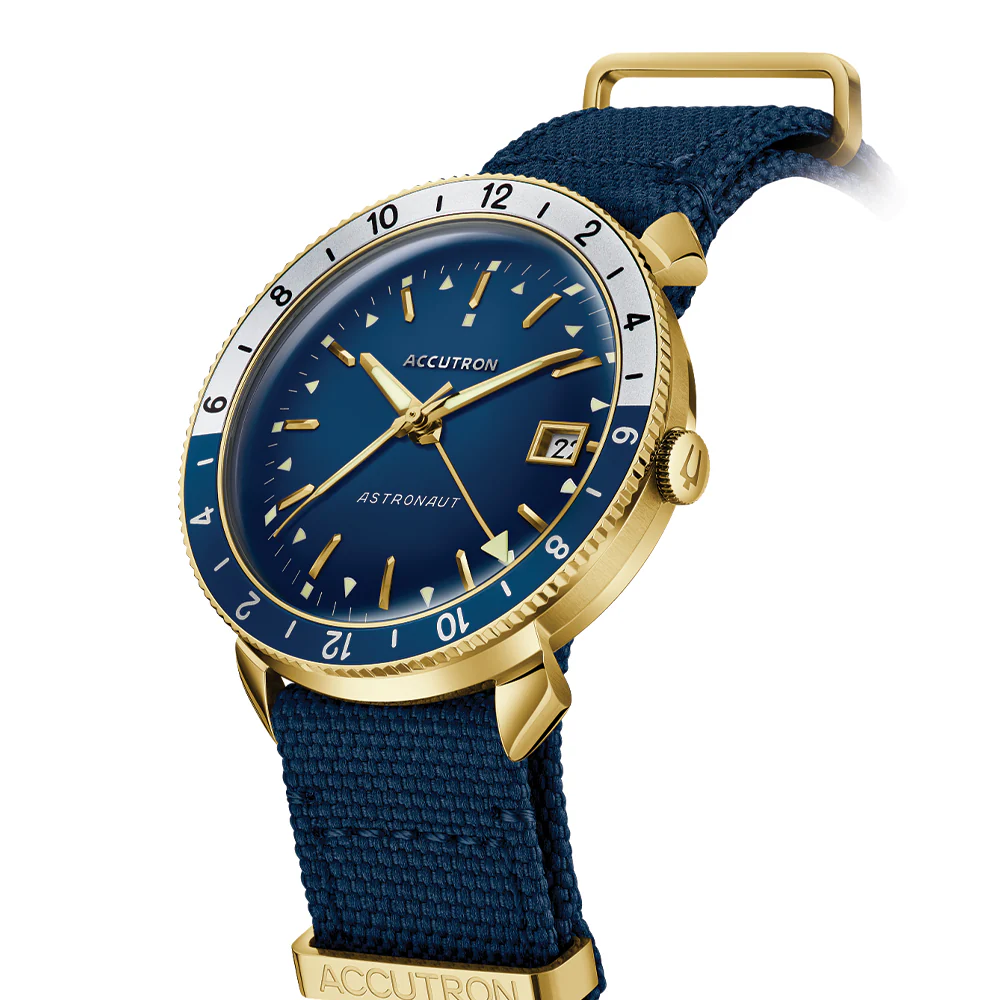 Astronaut Gold-Tone 41mm - Blue on Fabric Strap - Image 2