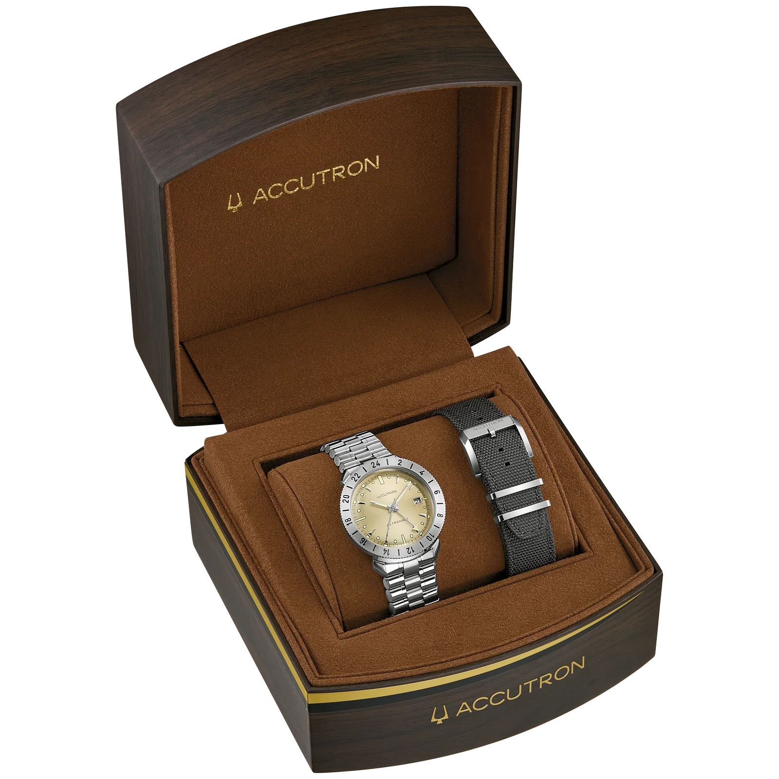 Astronaut LTi Titanium 41mm - Champagne on Bracelet w/ Extra Strap - Image 5