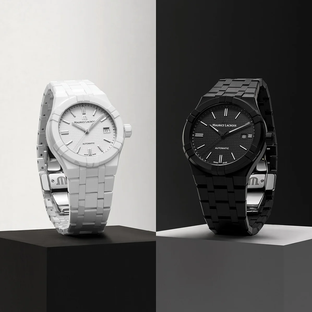 Aikon Automatic Ceramic 39mm - White on Bracelet - Image 4