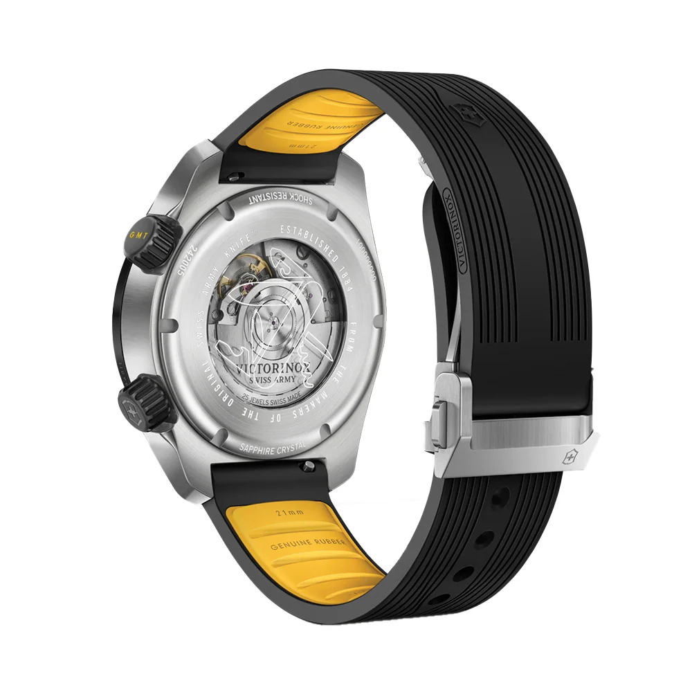 Air Pro 43mm - Black on Rubber Strap - Image 4