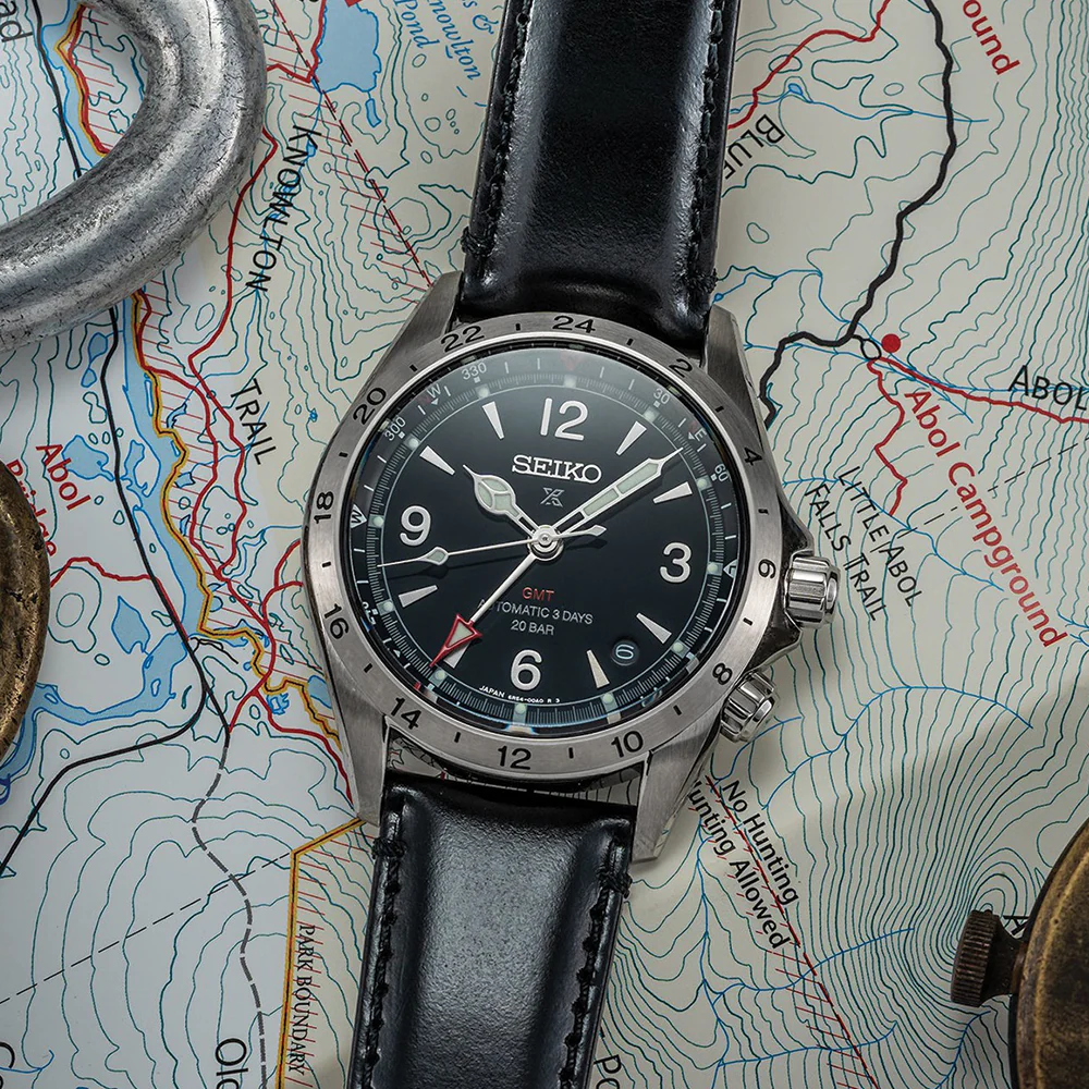 SPB379 Prospex Alpinist GMT 39.5mm - Black on Leather Strap - Image 2