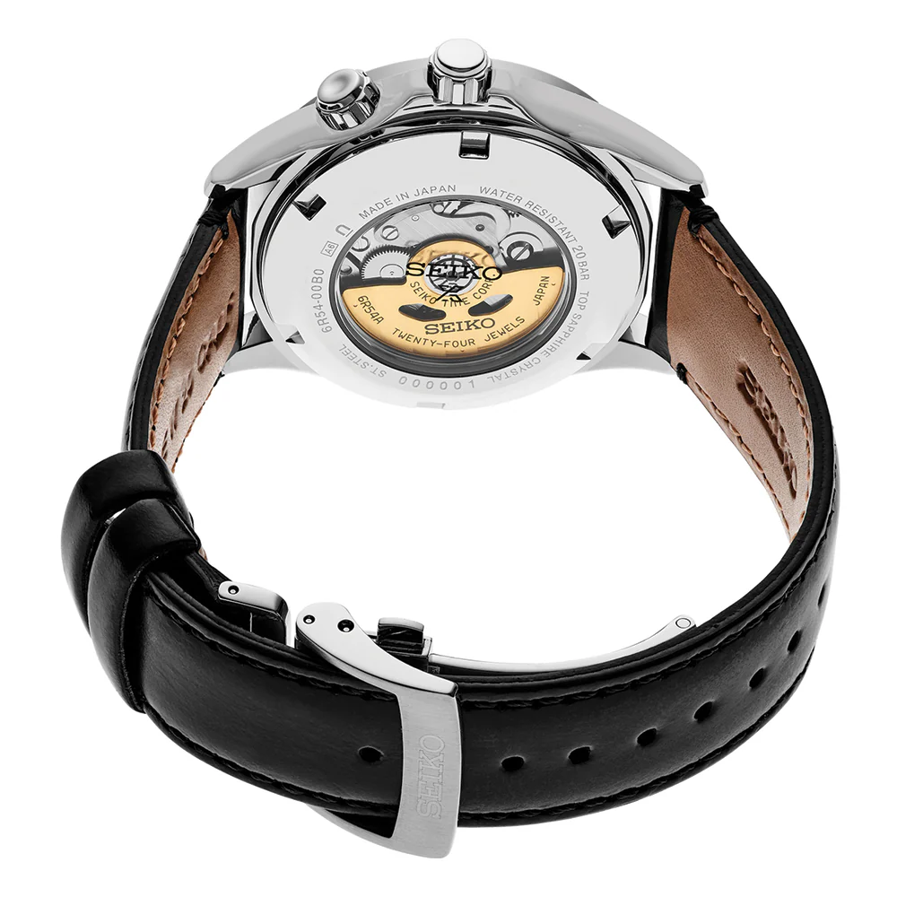 SPB379 Prospex Alpinist GMT 39.5mm - Black on Leather Strap - Image 5