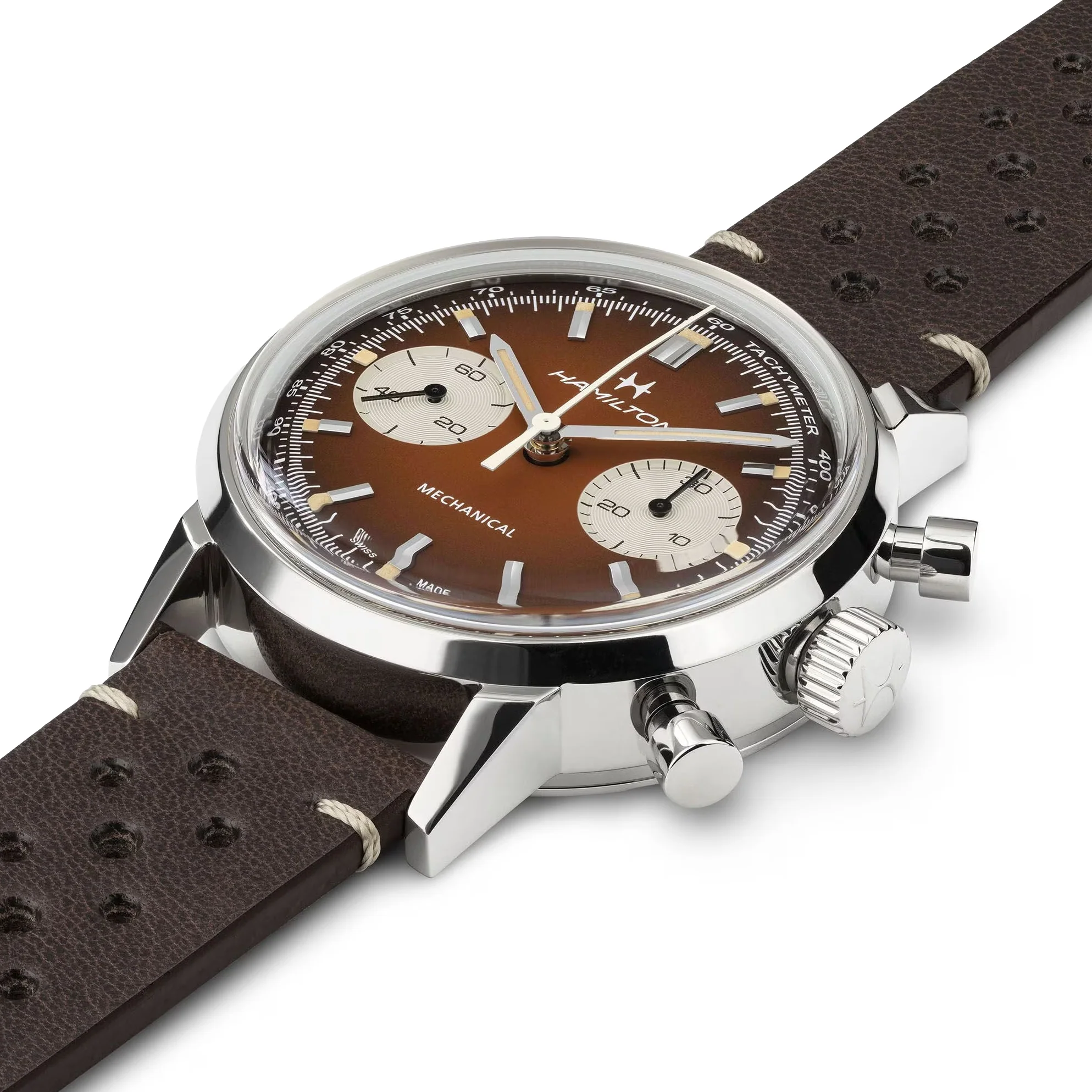 American Classic Intra-Matic Chronograph H 40mm - Brown on Leather Strap w/ Extra Bracelet - Image 2