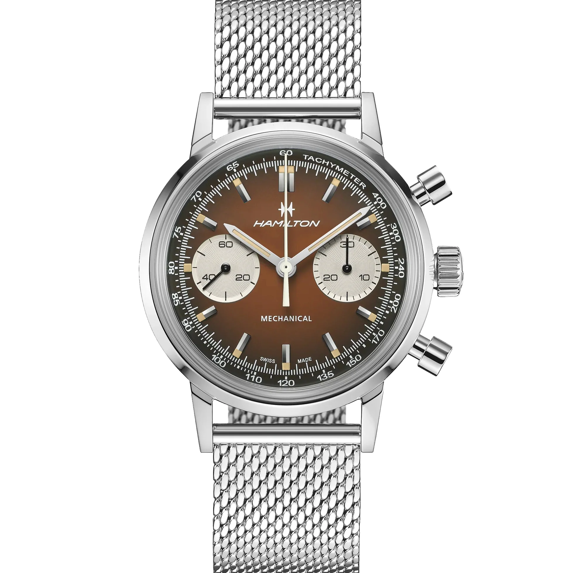 American Classic Intra-Matic Chronograph H 40mm - Brown on Leather Strap w/ Extra Bracelet - Image 4