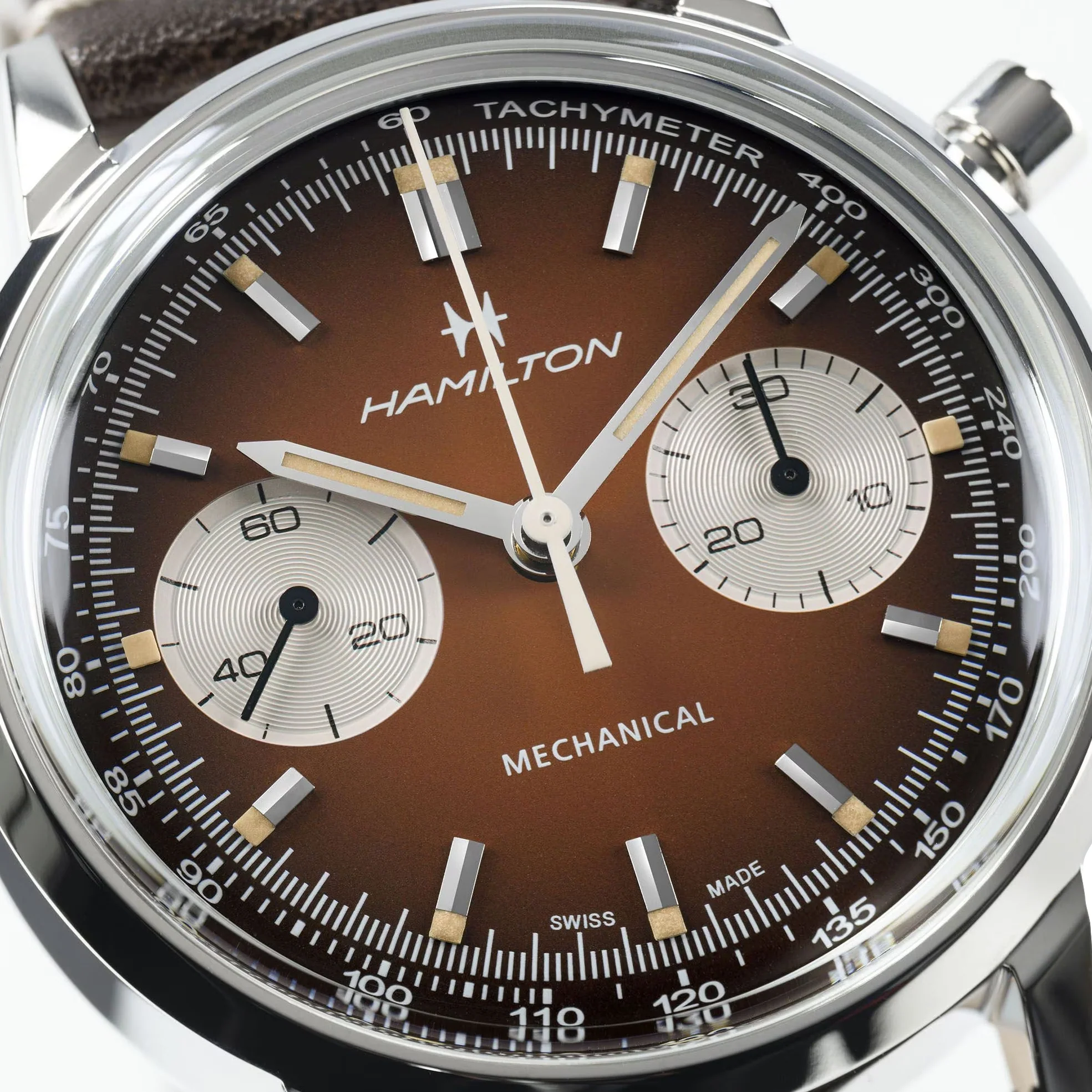 American Classic Intra-Matic Chronograph H 40mm - Brown on Leather Strap w/ Extra Bracelet - Image 5