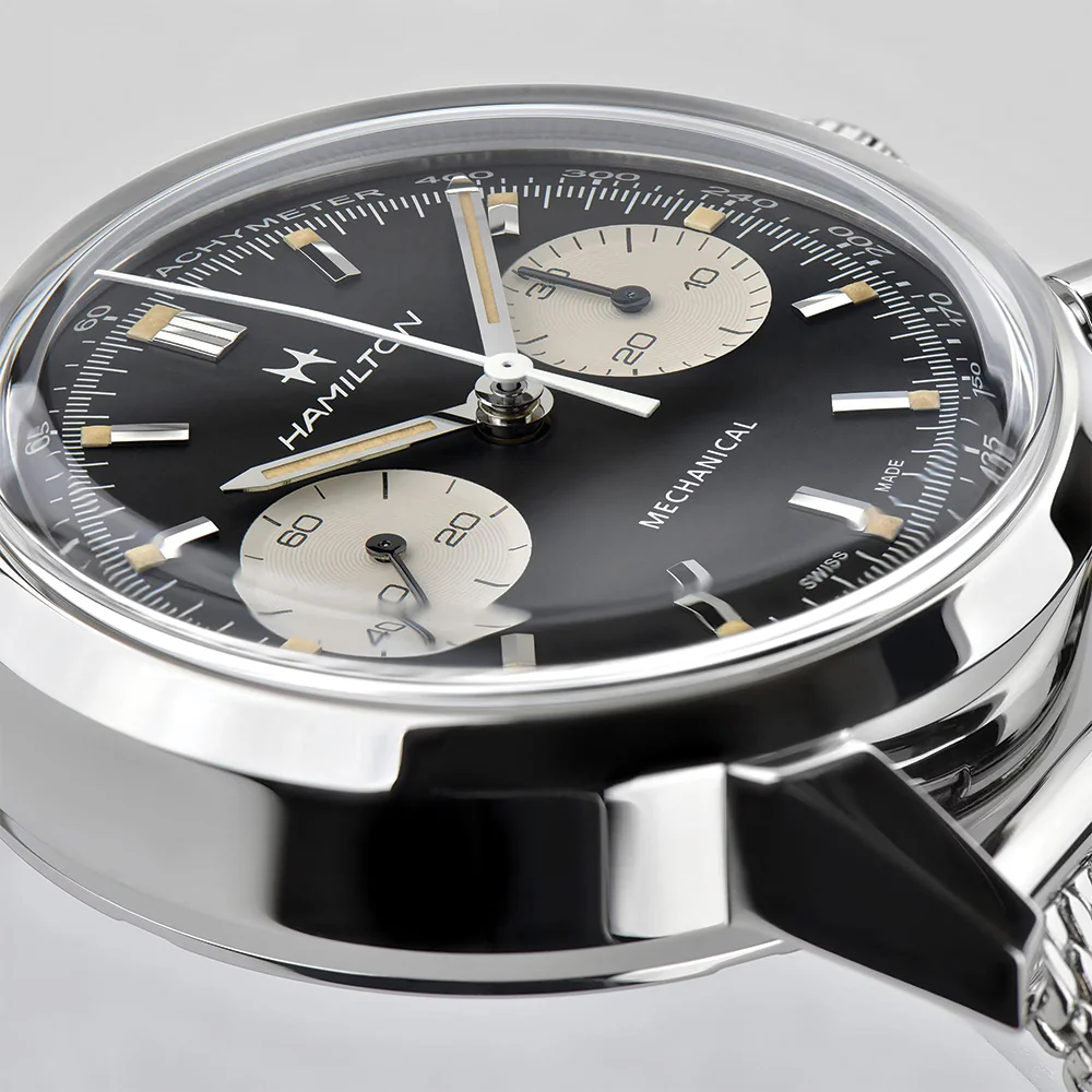 American Classic Intra-Matic Chronograph H 40mm - Black on Bracelet - Image 5