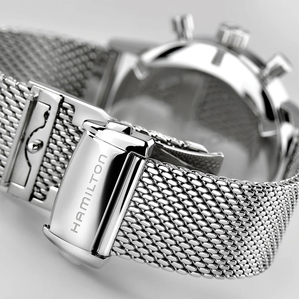 American Classic Intra-Matic Chronograph H 40mm - Black on Bracelet - Image 7