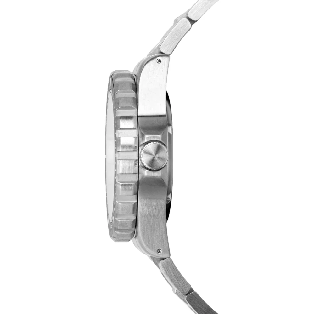 GSAR Large Diver's Automatic Arctic Edition 41mm - White on Bracelet - Image 7