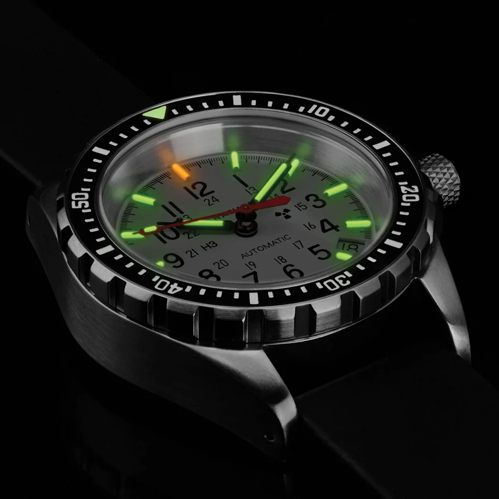 MSAR Type II Diver's Automatic Arctic Edition 36mm - White on Bracelet - Image 4