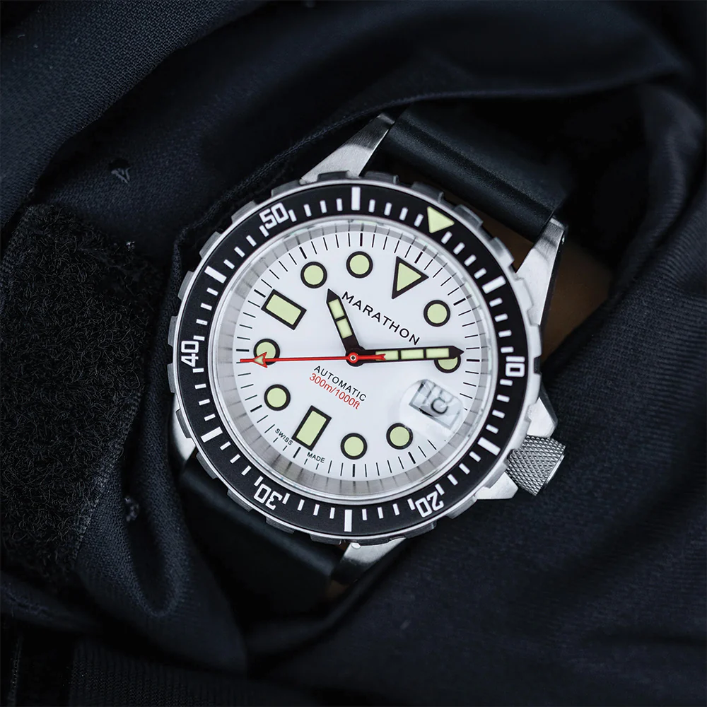 OSAR-D Type I Automatic Arctic Edition 41mm - White on Rubber Strap - Image 2