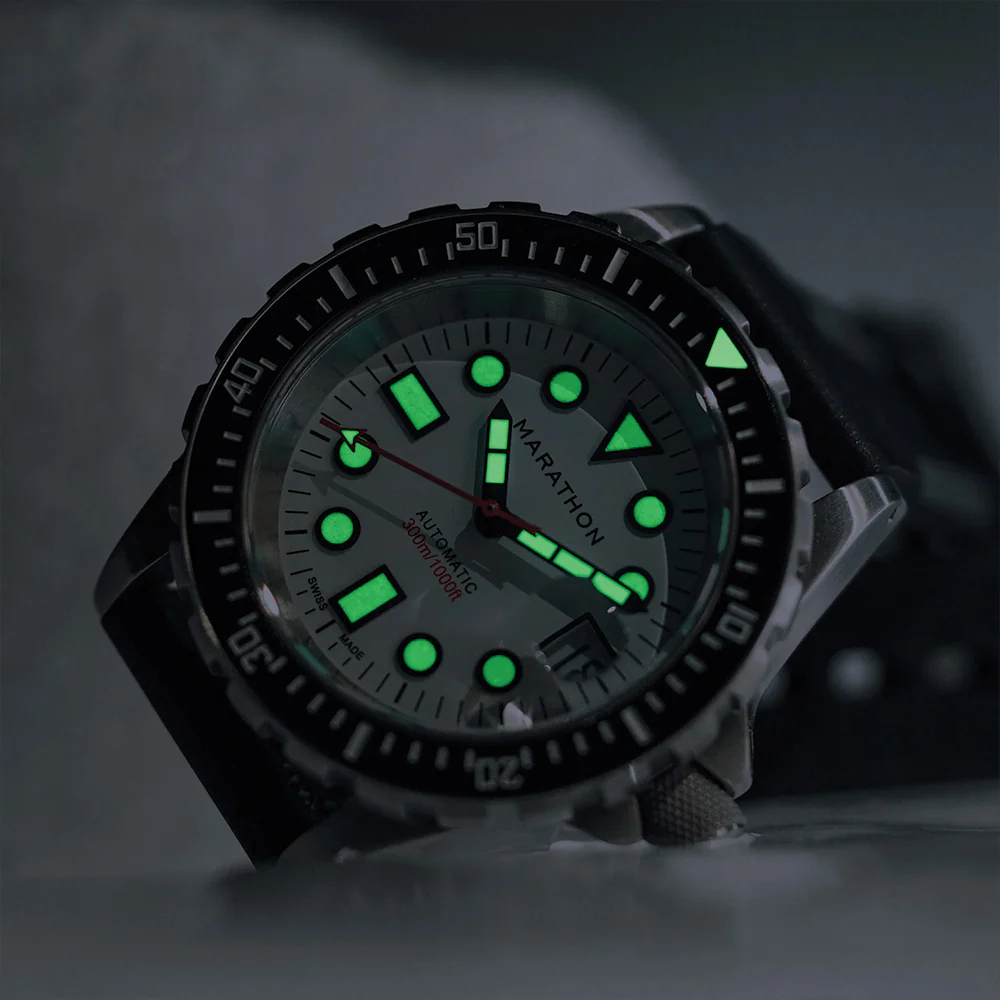 OSAR-D Type I Automatic Arctic Edition 41mm - White on Rubber Strap - Image 5