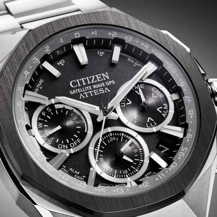 ATTESA Super Titanium™ Satellite Timekeeping 43.2mm - Grey on Bracelet - Image 4