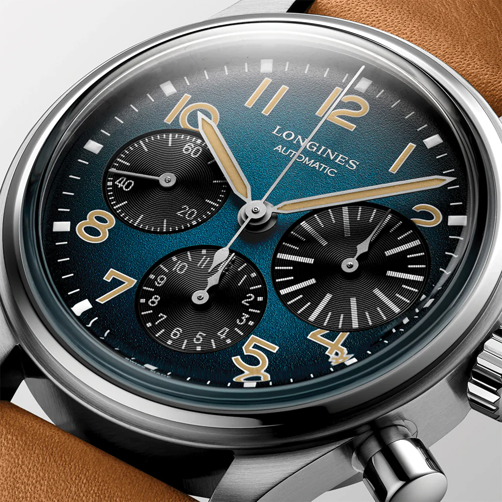 Avigation BigEye 41mm - Blue on Leather Strap - Image 5