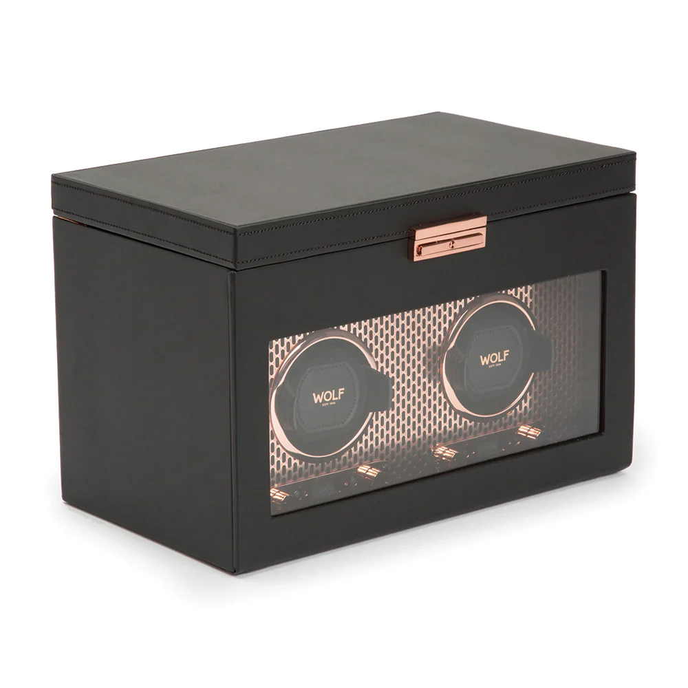Axis Double Watch Winder With Storage - Copper - Image 3