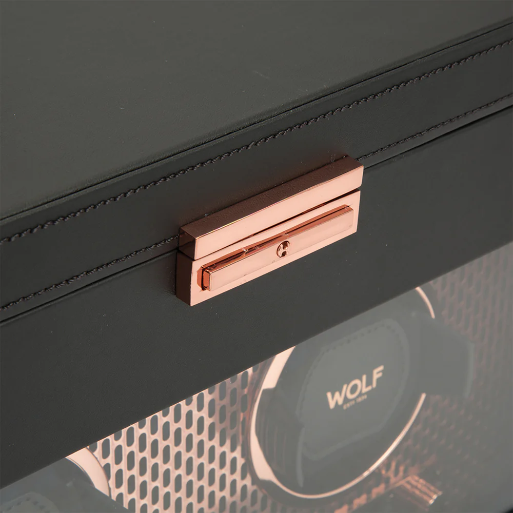 Axis Double Watch Winder With Storage - Copper - Image 6