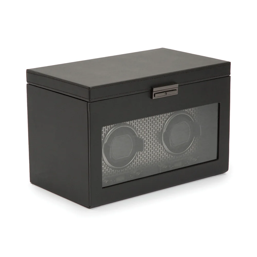 Axis Double Watch Winder With Storage - Powder Coat - Image 3