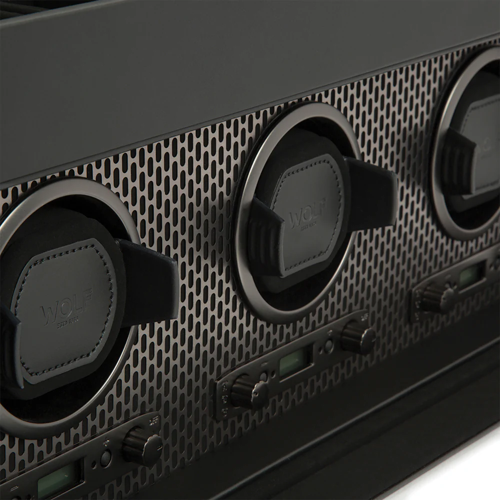 Axis Triple Watch Winder With Storage - Power Coat - Image 5