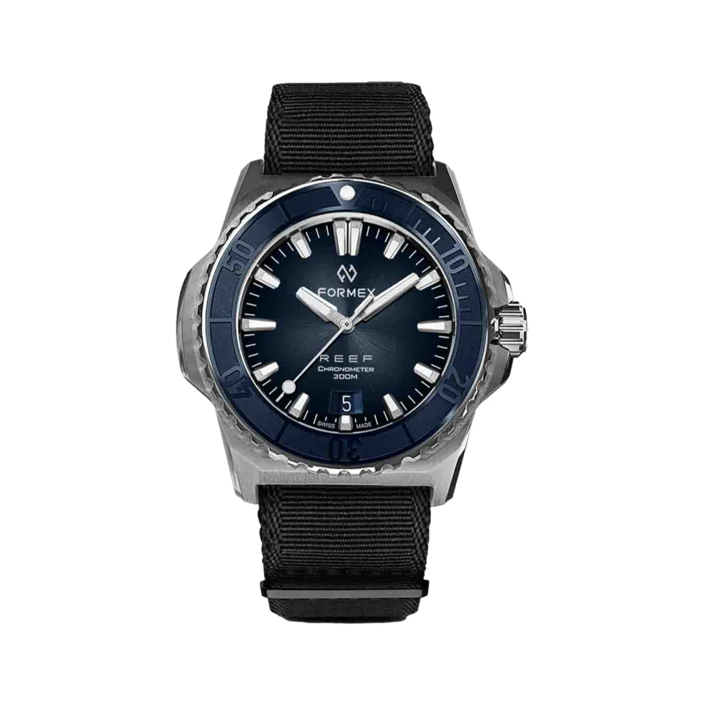Baby REEF Automatic Chronometer COSC 300M 39.5mm - Blue - Image 6