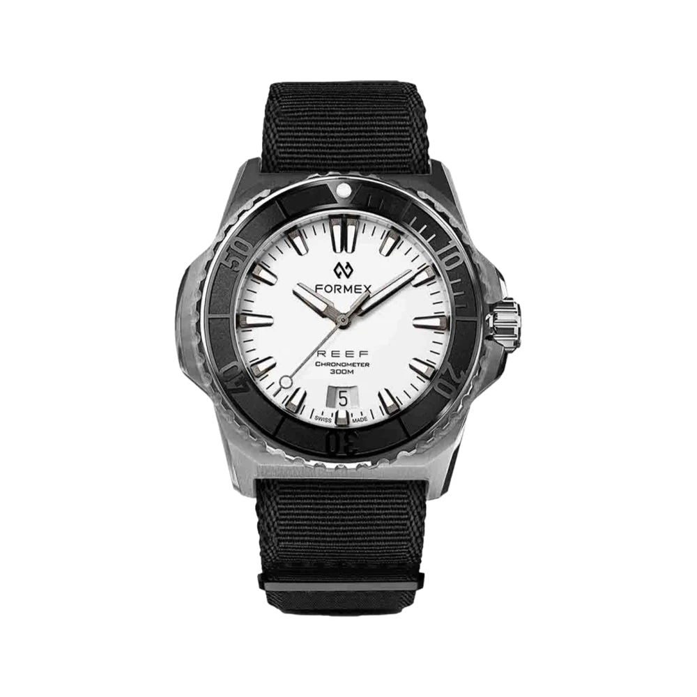 Baby REEF Automatic Chronometer COSC 300M 39.5mm - White - Image 2