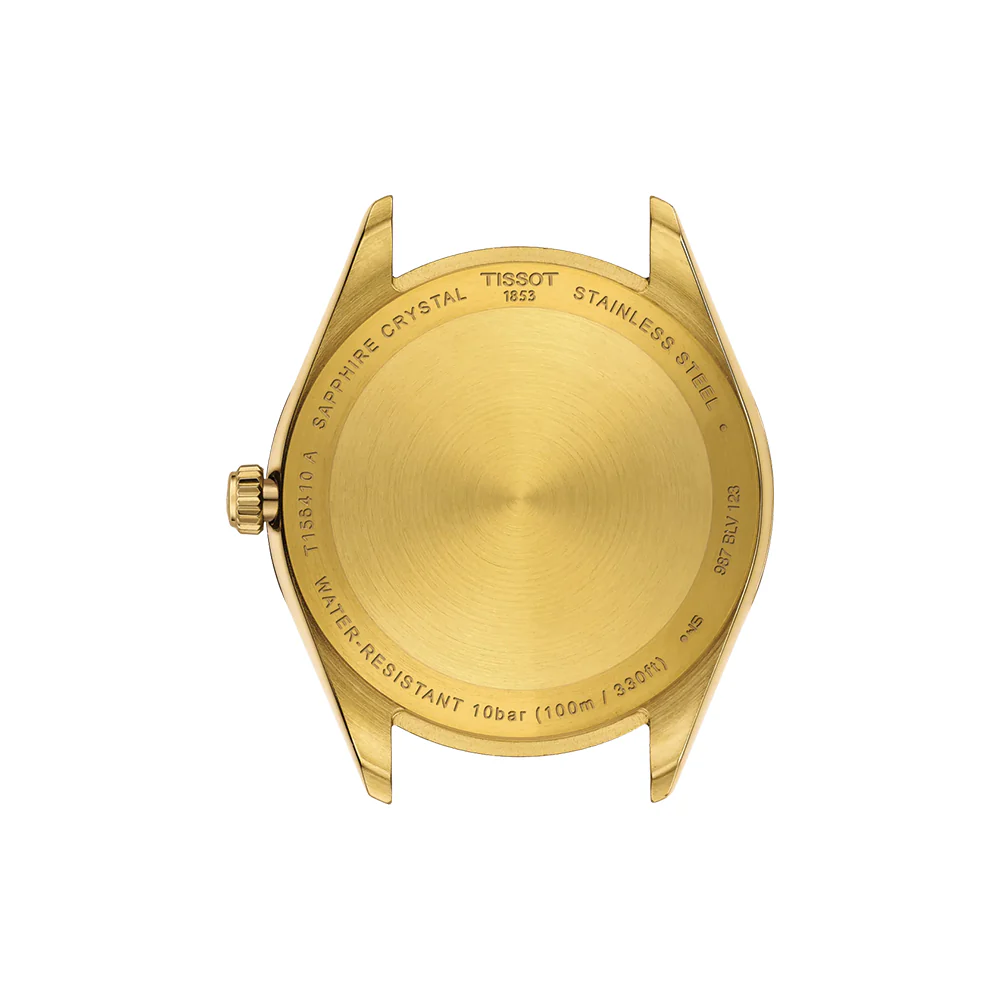 Ballade Quartz Yellow Gold PVD Coated 40mm - Black on Bracelet - Image 4