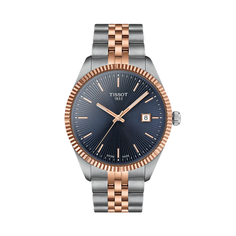Ballade Quartz 40mm - Blue Dial on Two-Tone Bracelet